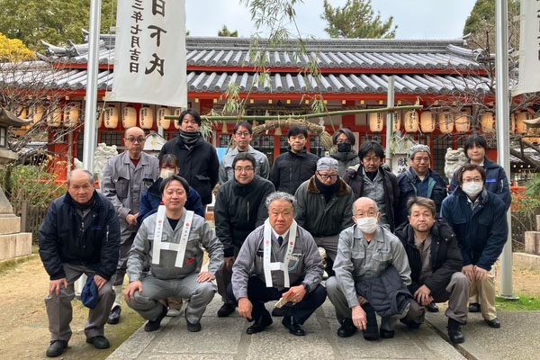 新年安全祈願(田蓑神社)